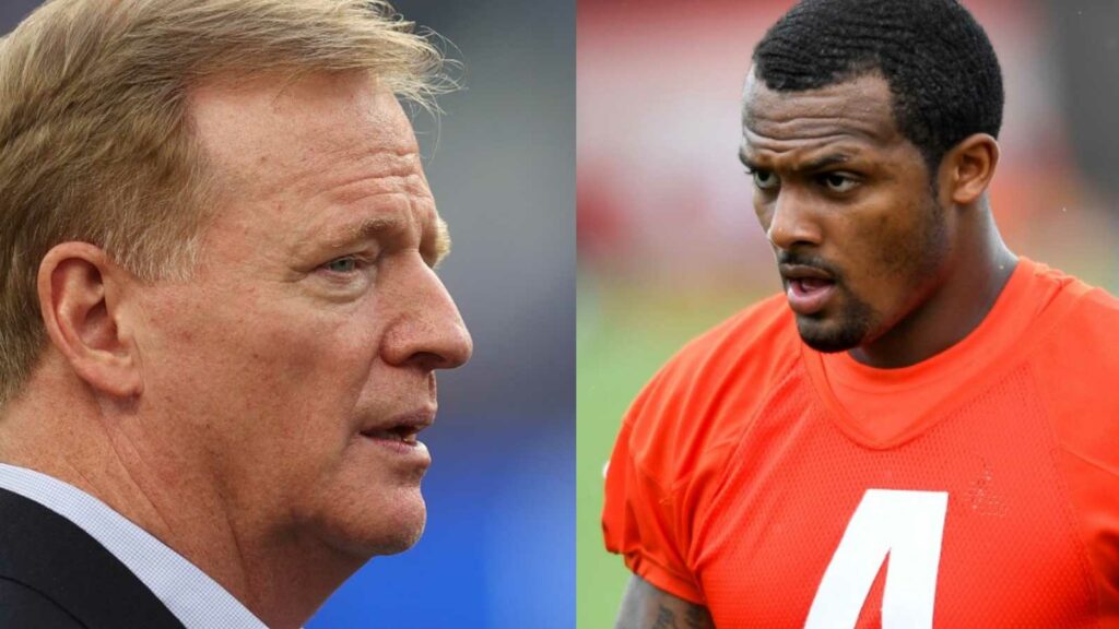 Deshaun Watson and Roger Goodell