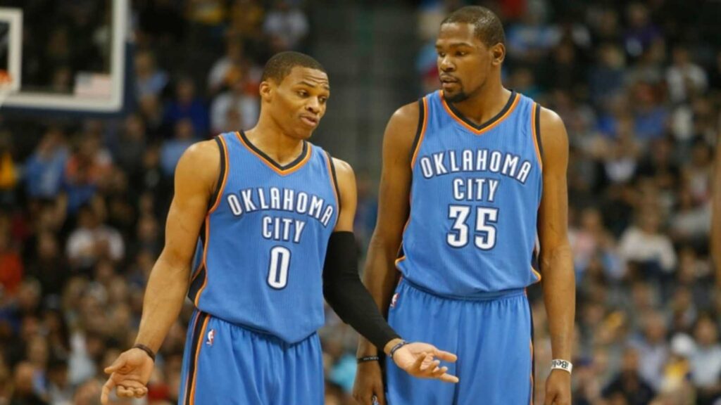 Russell Westbrook and Kevin Durant