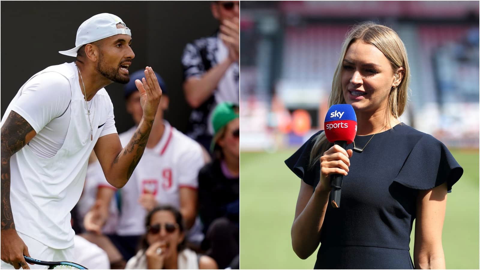 “He paints himself as a pantomime bad guy” Laura Woods criticises Nick Kyrgios for spitting towards fans at Wimbledon