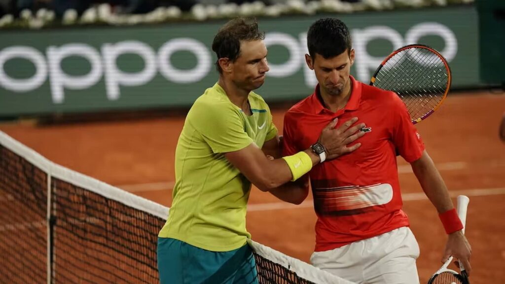 Rafael Nadal and Novak Djokovic