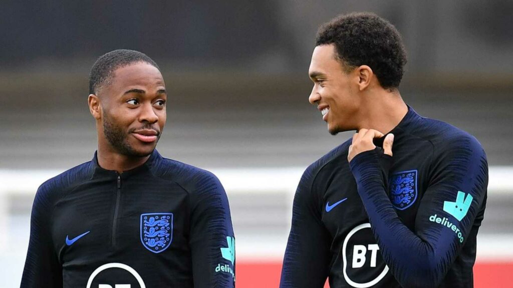 Liverpool's Trent Alexander-Arnold crosses path with current F1 champion Max Verstappen ahead of the British GP 1 Adobe Express 20220703 1834250