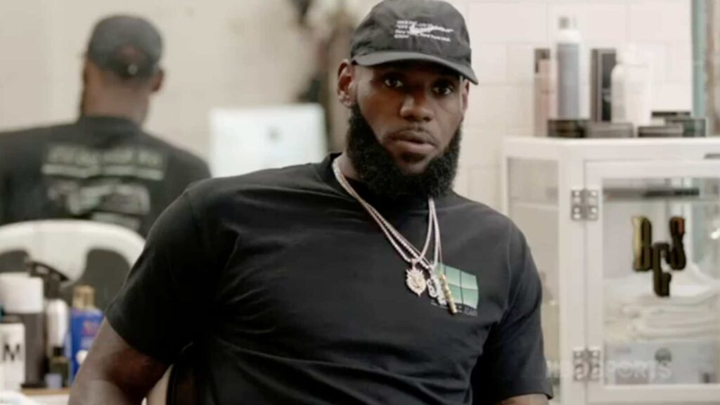 Lebron James in "The Shop"