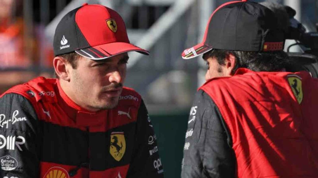 Ferrari Charles Leclerc(on the left) and Carlos Sainz(on the right)