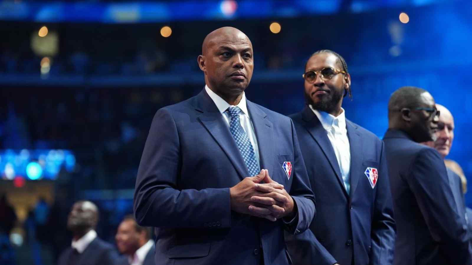 Charles Barkley at the NBA 75 enshrinement