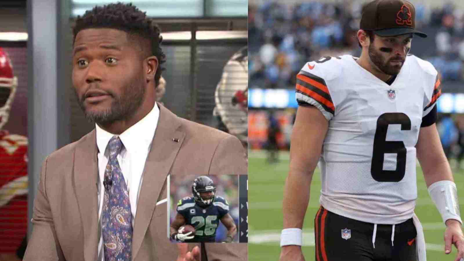 “He’s NOT even a top 64 QB”:Former RB Michael Robinson DESTROYS Baker Mayfield on National Television