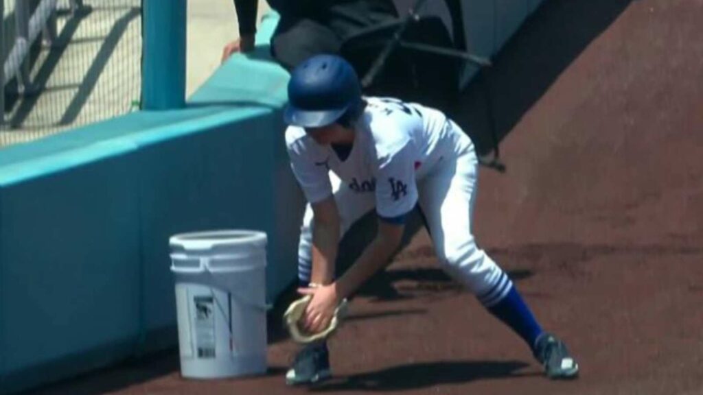 Dodgers ball girl