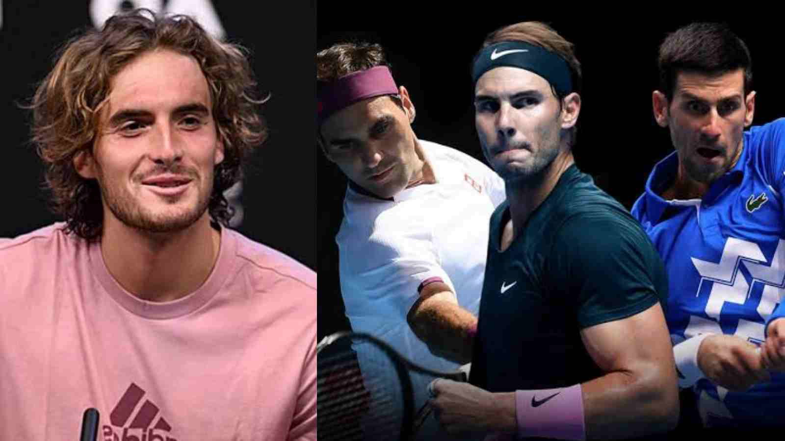 “Best players in history!” Stefanos Tsitsipas believes Roger Federer, Rafael Nadal, and Novak Djokovic raised the level for other players