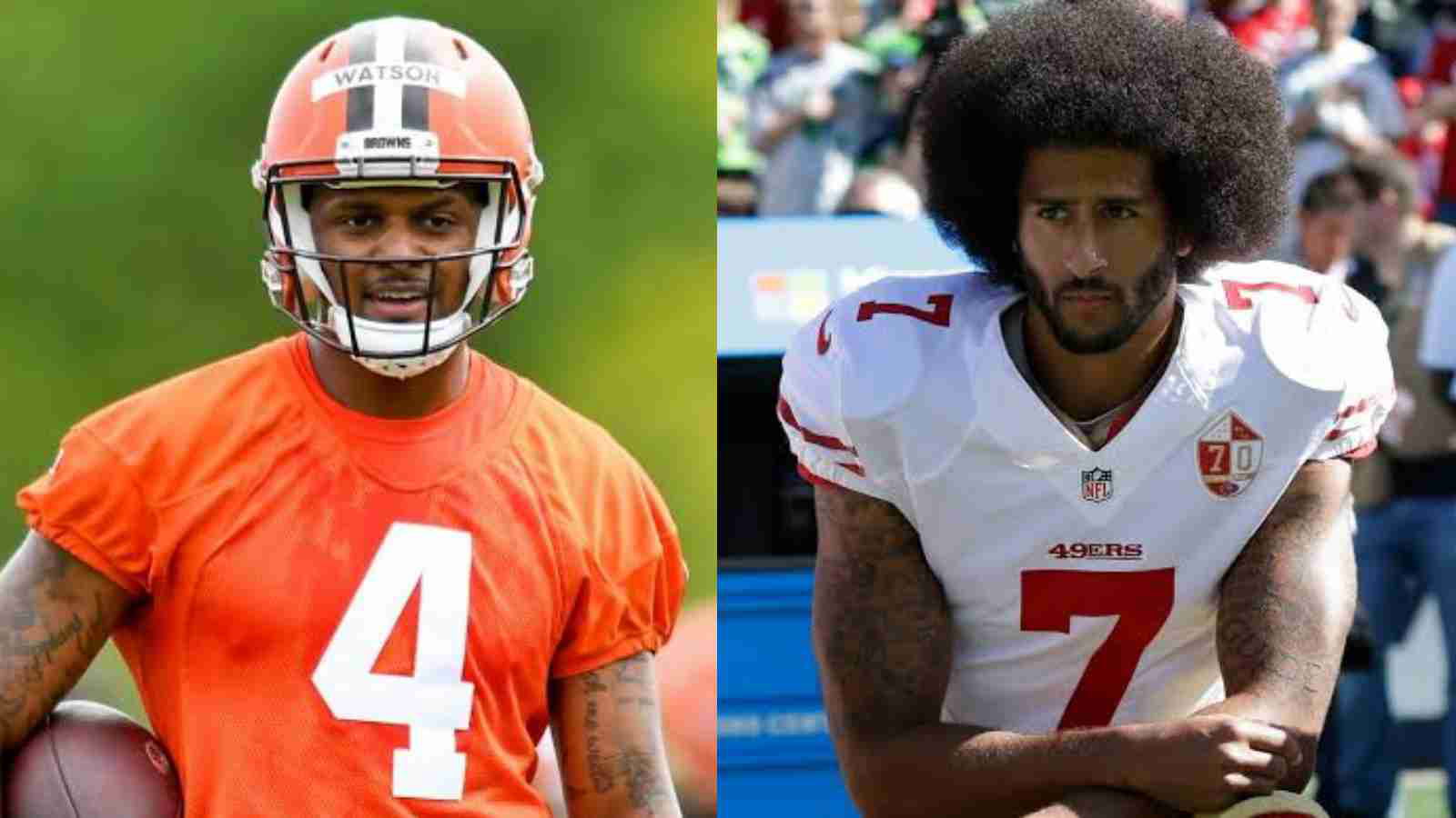 “F*CK you NFL”: Fans are furious with Deshaun Watson getting 6-game suspension while Colin Kaepernick allegedly lost his entire career for taking a knee