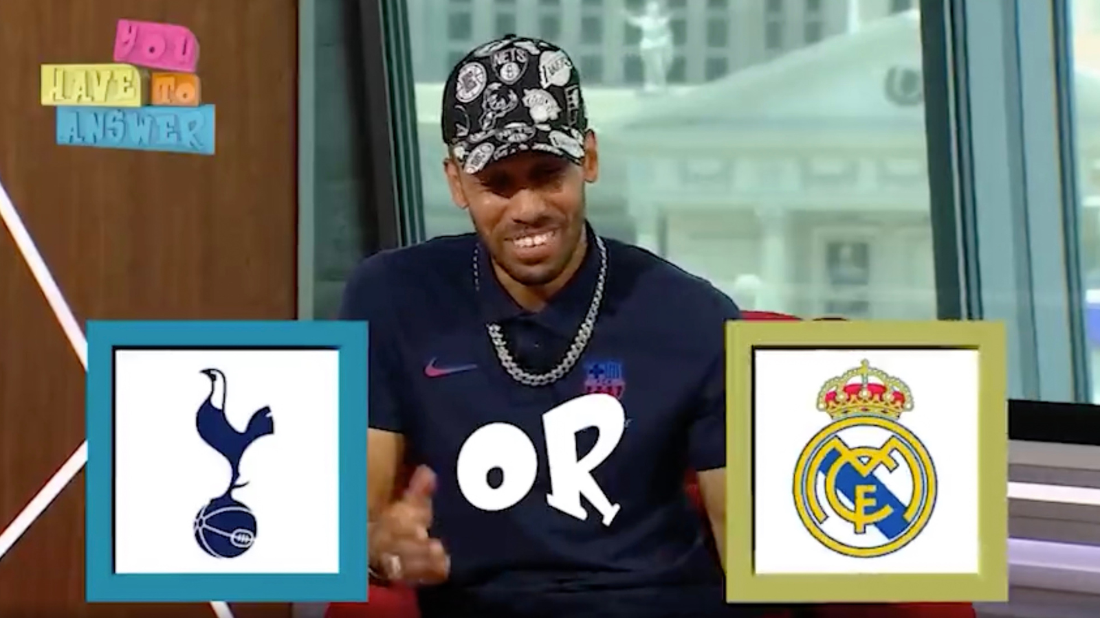 Here’s what Barcelona star Pierre-Emerick Aubameyang responded when asked to choose between Tottenham and Real Madrid