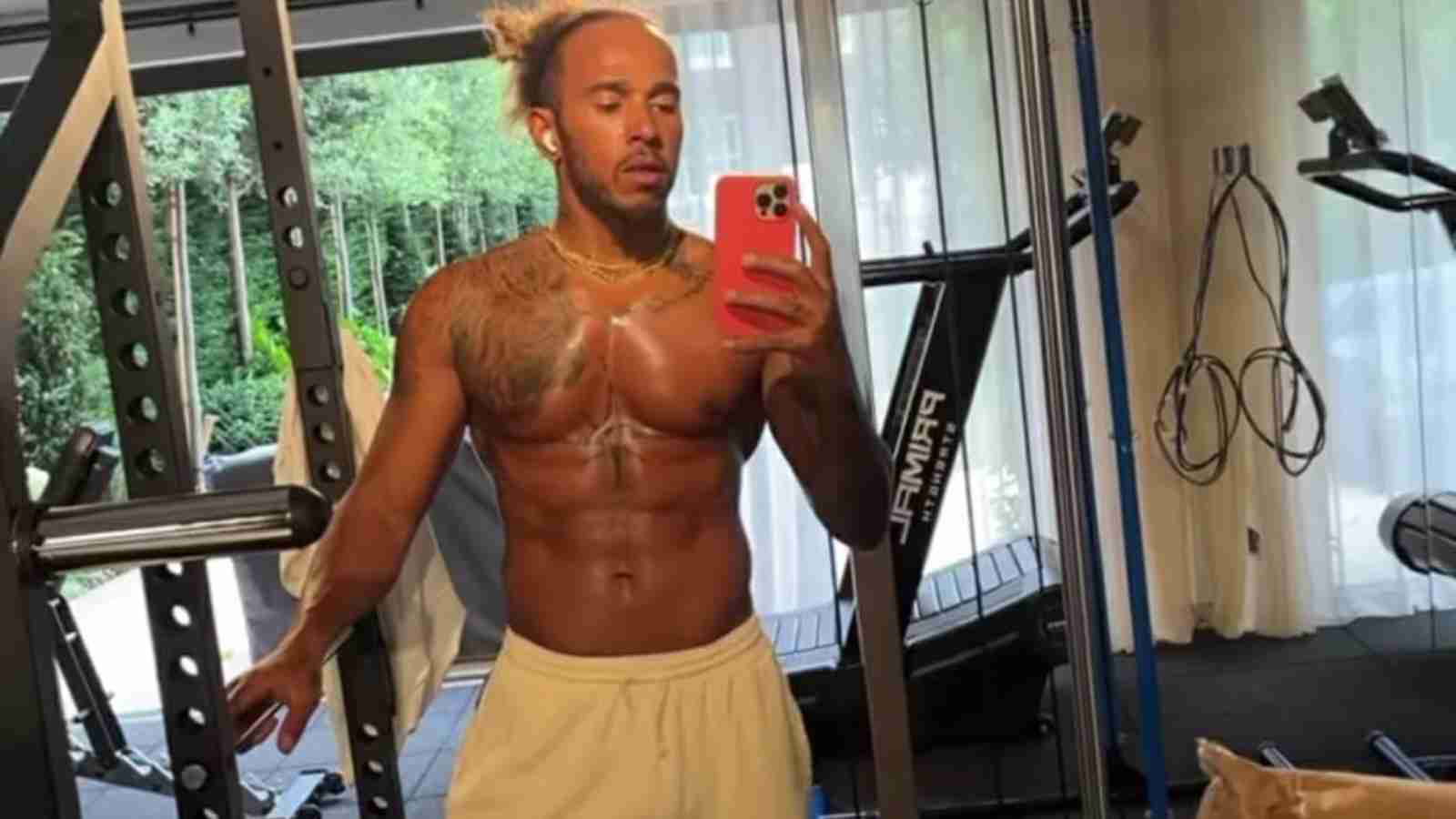 ‘I swear he is killing me’: F1 Twitter awestruck after Lewis Hamilton looks shredded in his new ‘ab-tastic’ post
