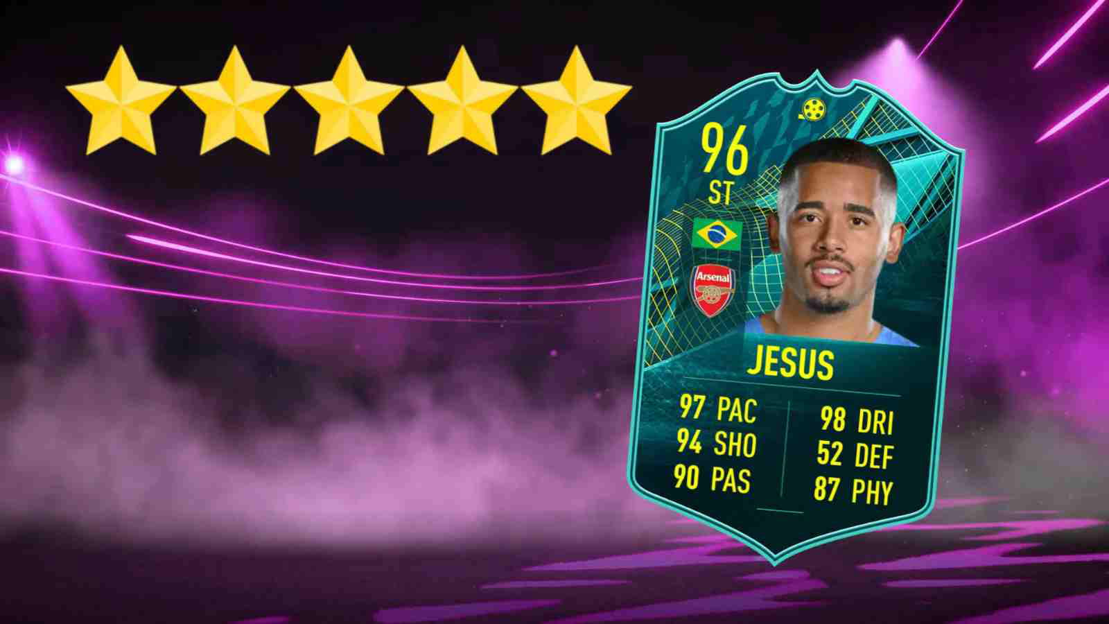 FIFA 22: How to Complete 96-rated Gabriel Jesus Player Moments SBC? (27th August)