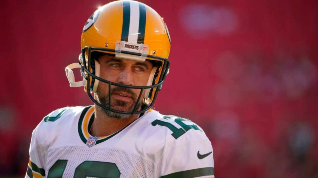 Aaron Rodgers with the packers.