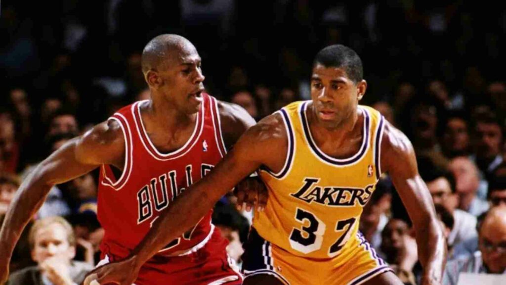 Michael Jordan and Magic Johnson