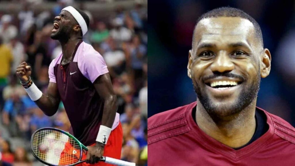 Frances Tiafoe and LeBron James