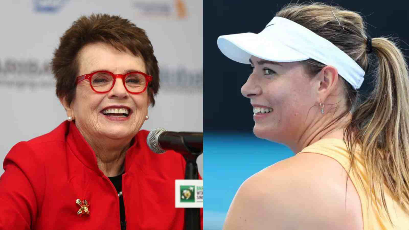 “Pressure is a Privilege!” Maria Sharapova visits the Arthur Ashe Stadium as she is pictured with legend Billie Jean King