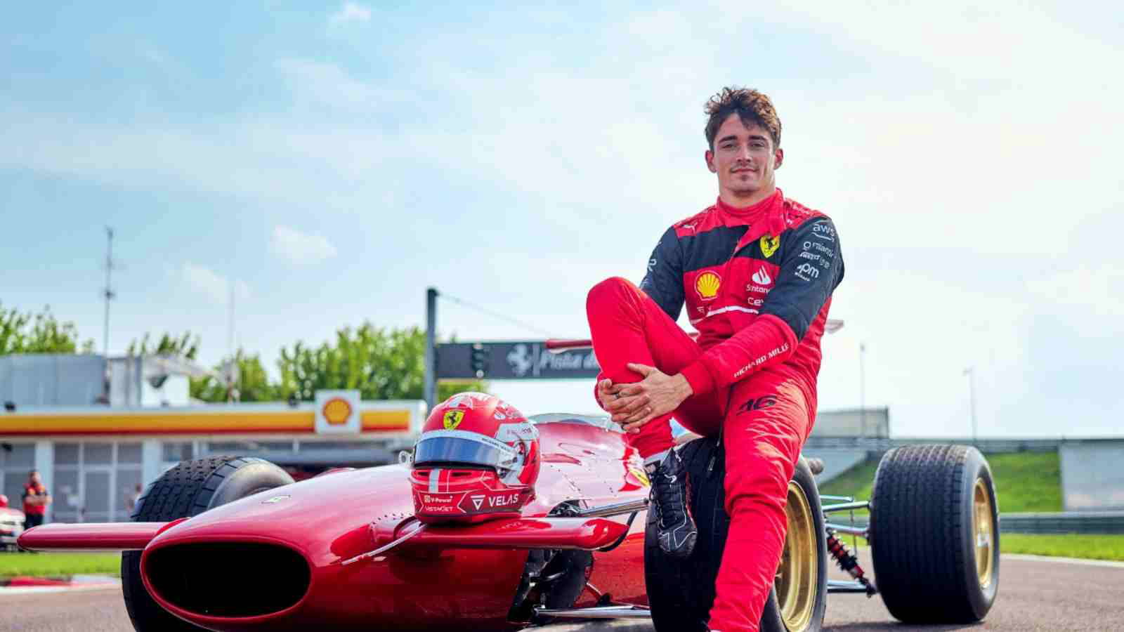 In Photos: Charles Leclerc takes classic 1967 Ferrari for a drive