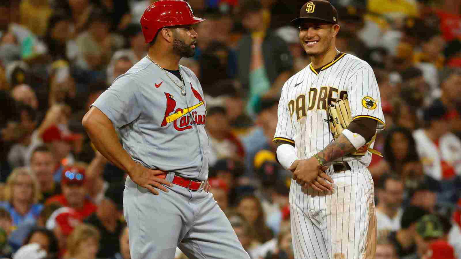 “He could have hit a ROSIN bag for a HOMER,” Manny Machado displays admiration towards masterly Albert Pujols