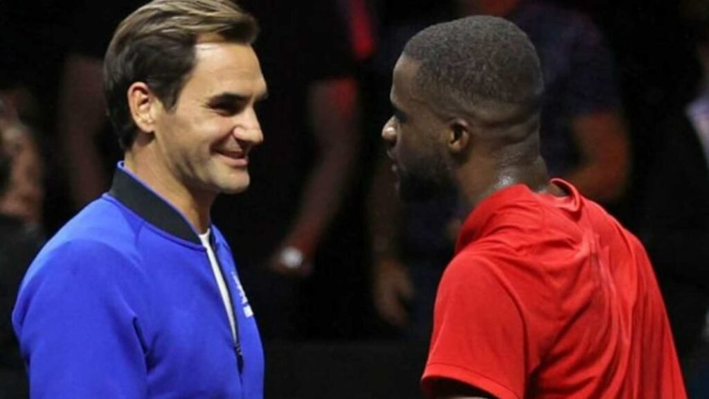 Roger Federer and Frances Tiafoe