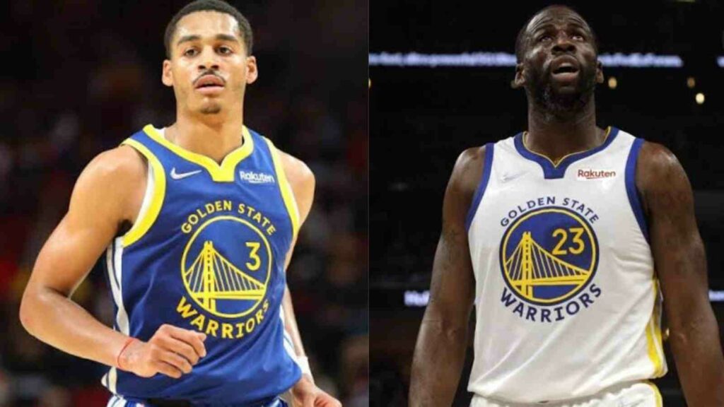 Jordan Poole and Draymond Green