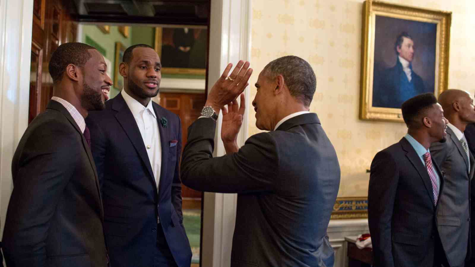 Dwayne Wade, Lebron James and Barack Obama