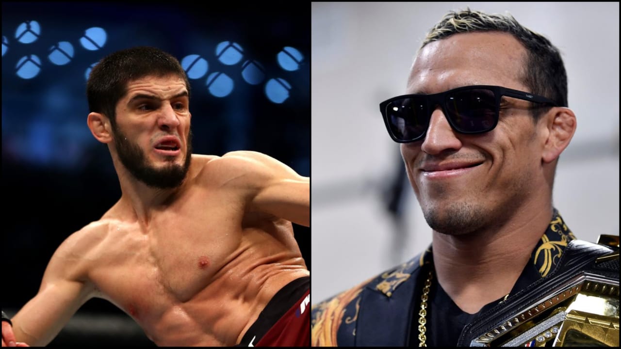 Charles Oliveira responds “Dad’s coming” to Islam Makhachev questioning if he would show up to the massive UFC 280 PPV