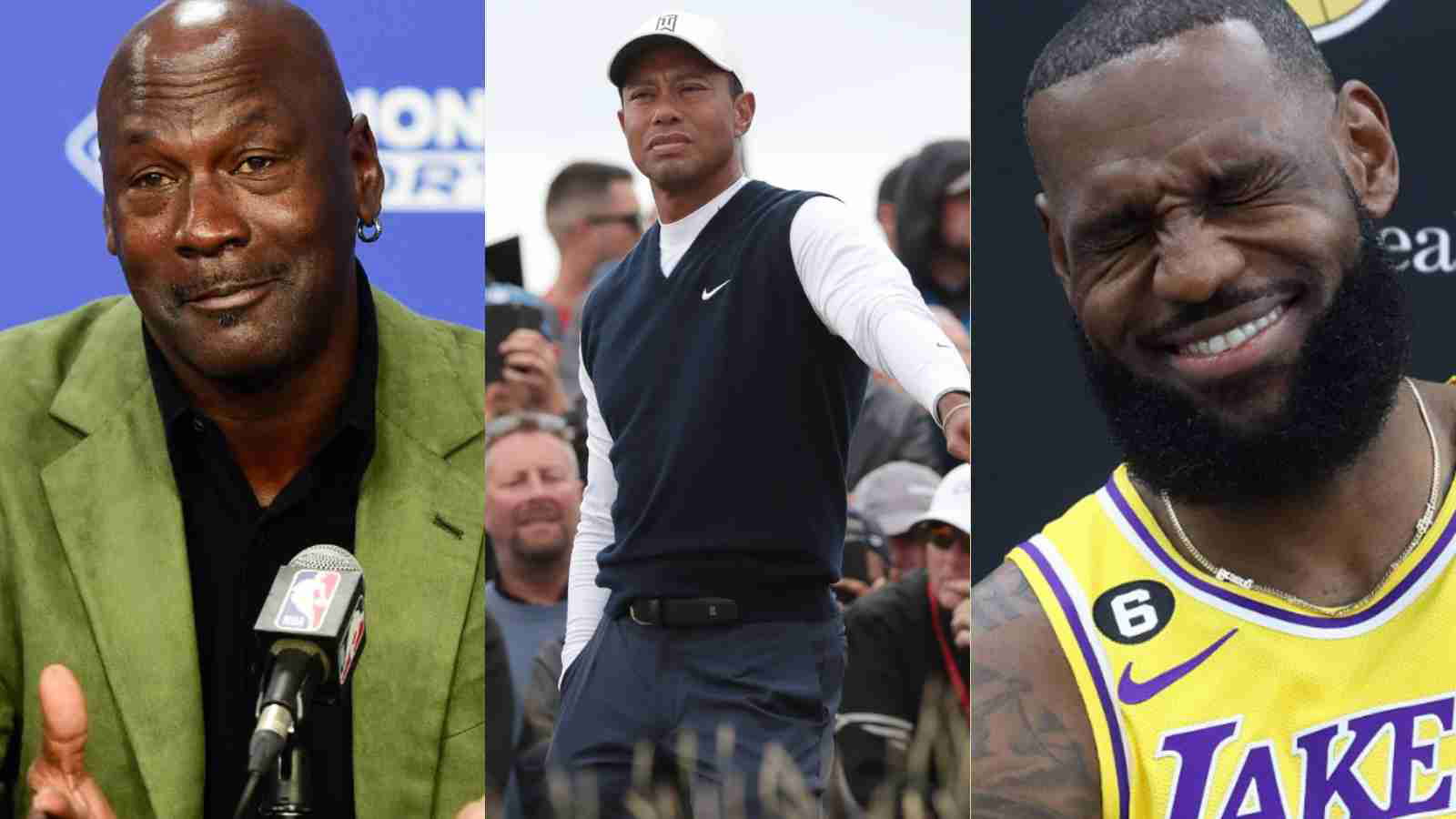 “MJ could never do that”- Tiger Woods STUNNED the Sporting World as he picked GOAT amongst the NBA Legends Michael Jordan and Lebron James