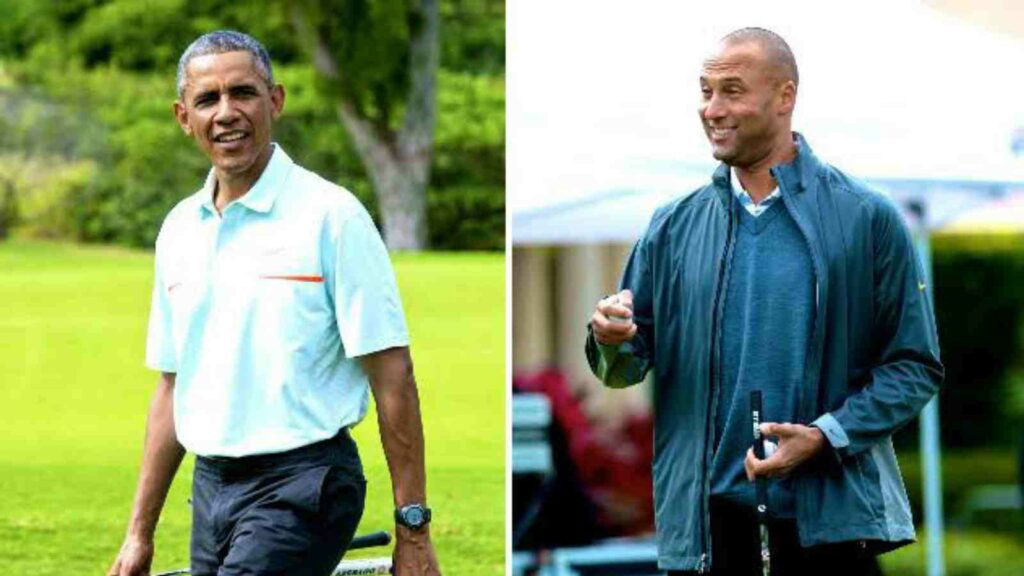  Derek Jeter and Barack Obama