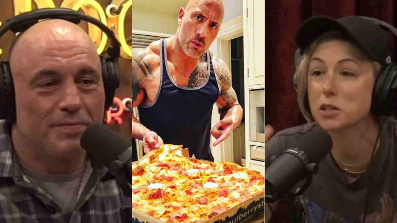 “It’s Costco sushi” –  Joe Rogan and Iliza Shlesinger discuss The Rock’s insane cheat meals