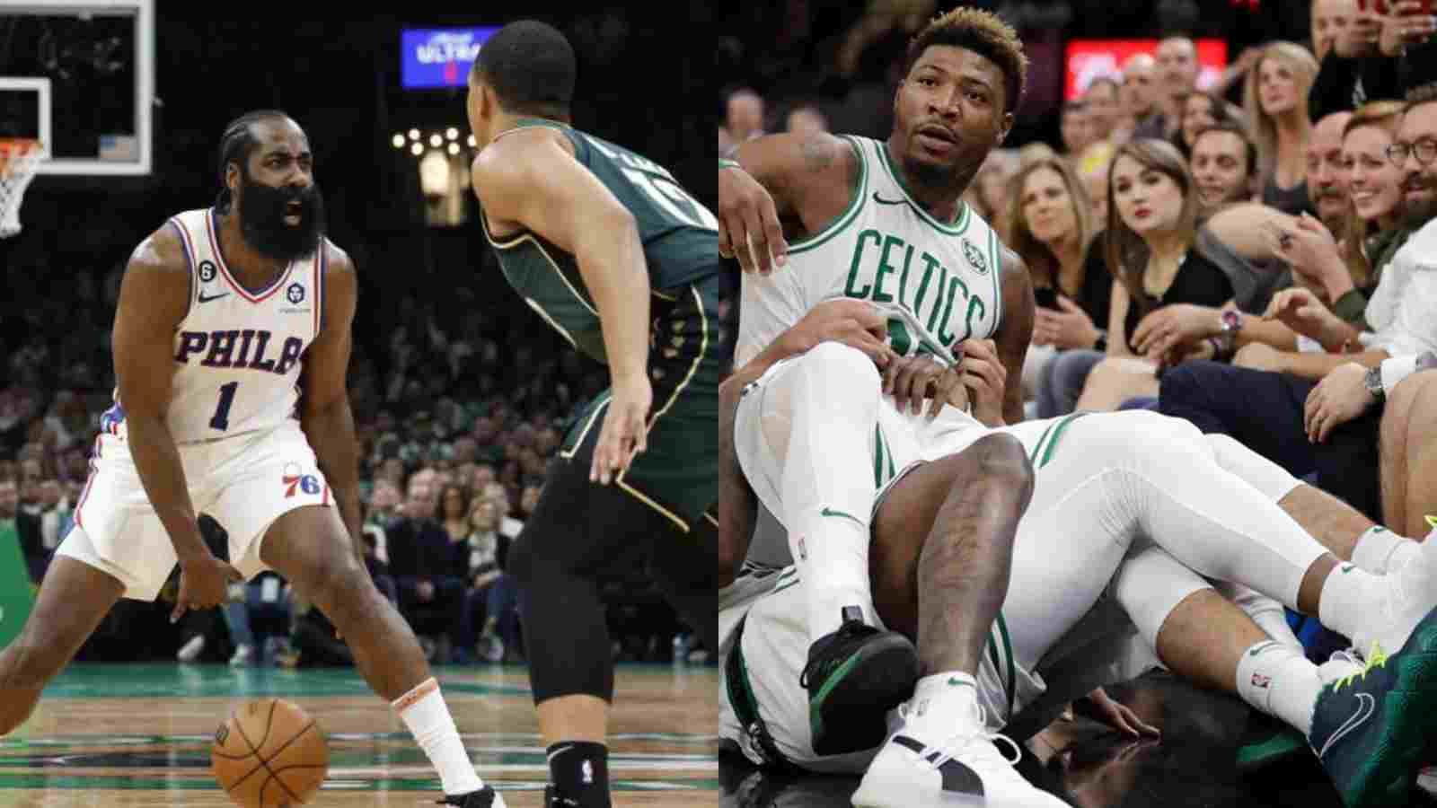 “Are you the reigning DPOY? My *SS” James Harden sends Marcus Smart out of the TD Garden after career-worst flop in season opener