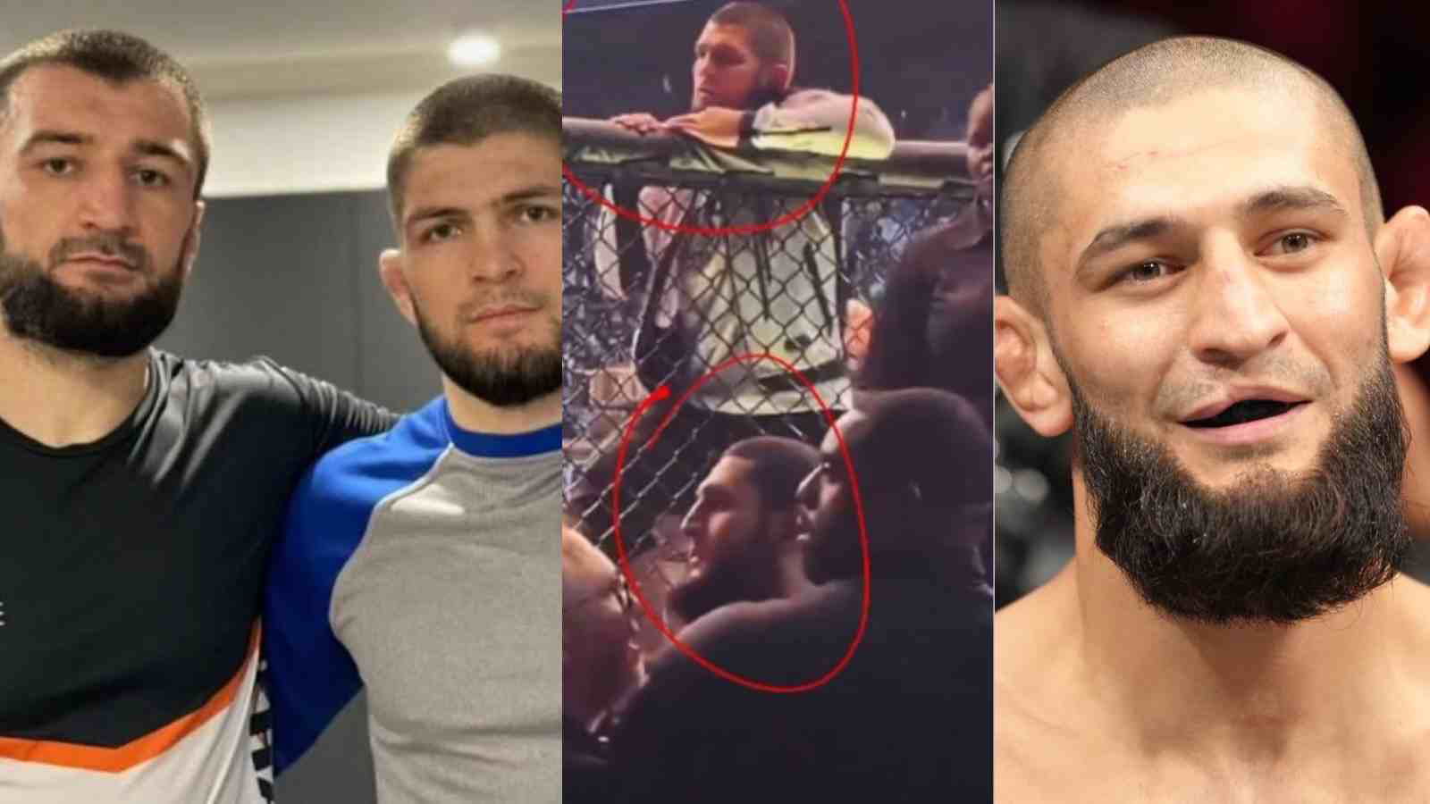 “Khamzat owns Dagestan” – Fans’ reaction to Khabib’s noninterference between his cousin Abubakar Nurmagomedov and Khamzat Chimaev’s scuffle will have you cracking up