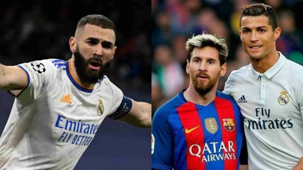 Karim Benzema takes over the wrestling world as his hilarious video goes viral 1 Karim Benzema with Lionel Messi and Cristiano Ronaldo