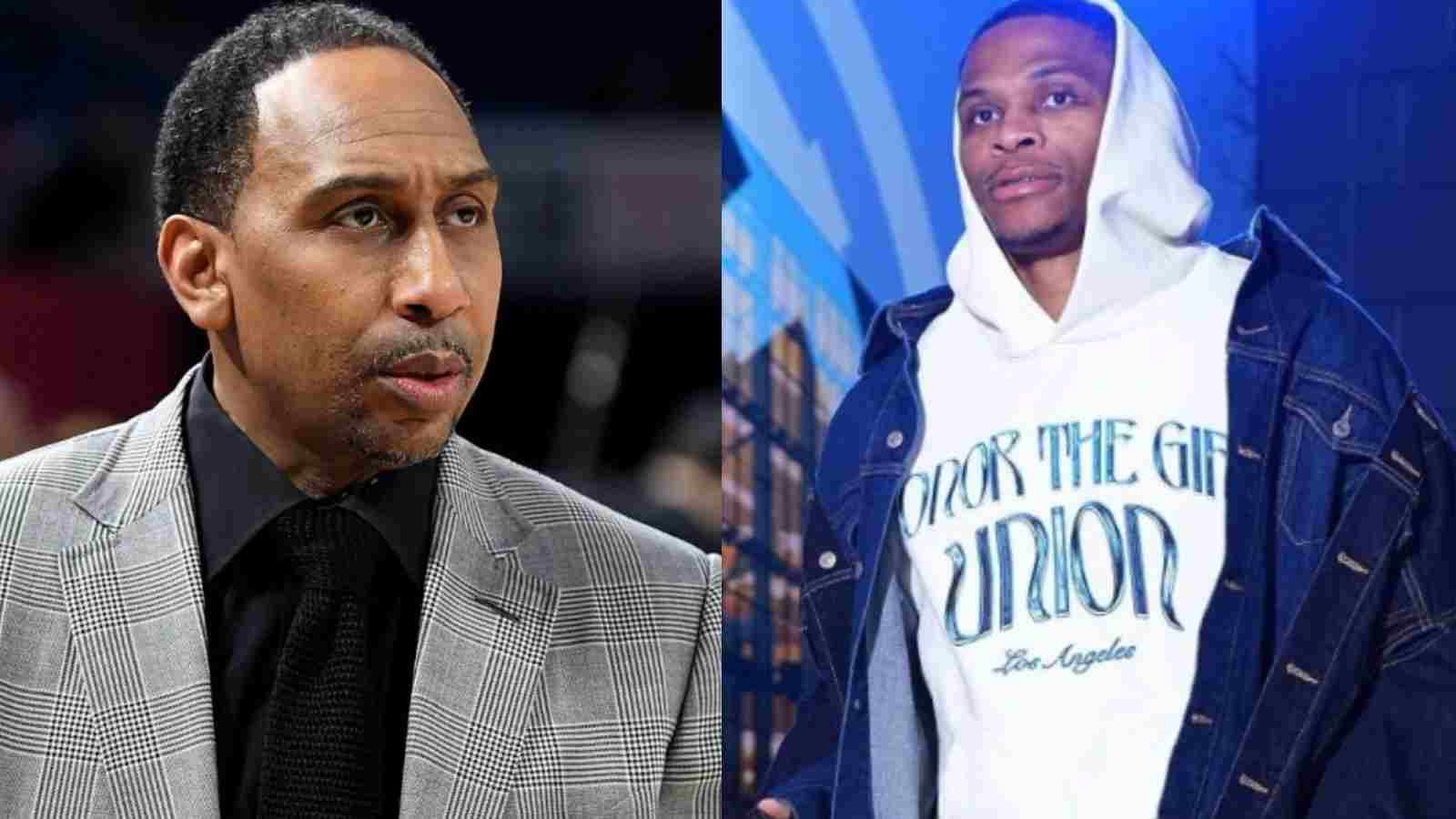 “He’s got a hamstring injury and he’s dancing” Angry Stephen A. Smith falls short of words as Russell Westbrook arrives at Nuggets game’ dancing