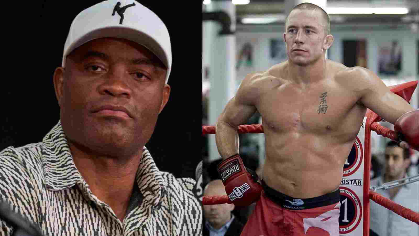 “Check if GSP is out of contract” – Anderson Silva produces witty interjection when asked about a potential boxing fight with Georges St-Pierre