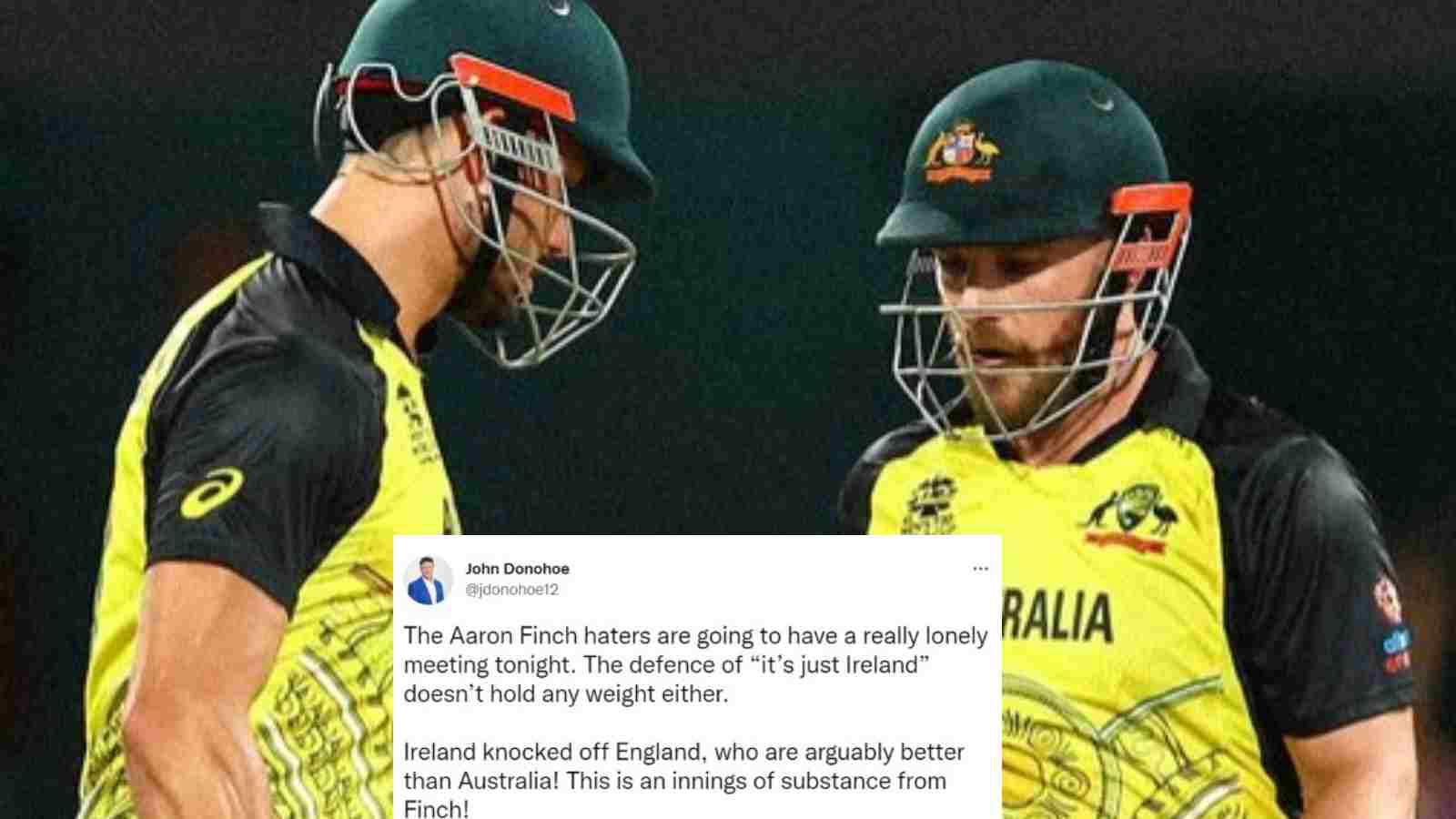 “Australia not at their best”- Twitter reacts as Aaron Finch & Marcus Stoinis save Australia from Barry McCarthy’s early shocks