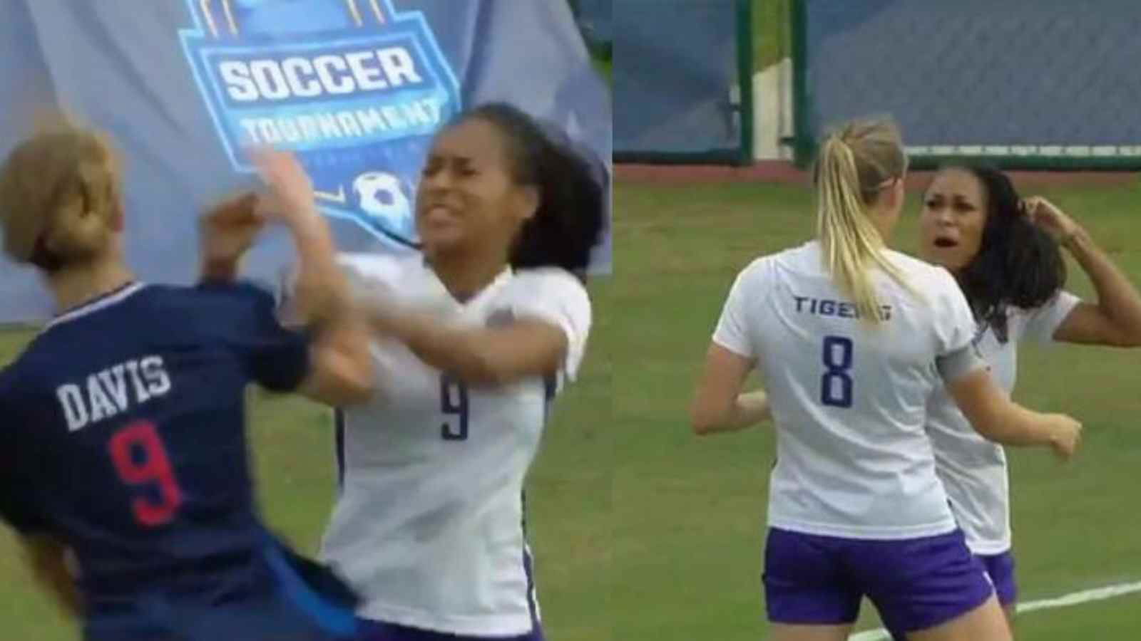 WATCH: Punches thrown at LSU-Ole Miss women’s football game with 3 red cards being shown