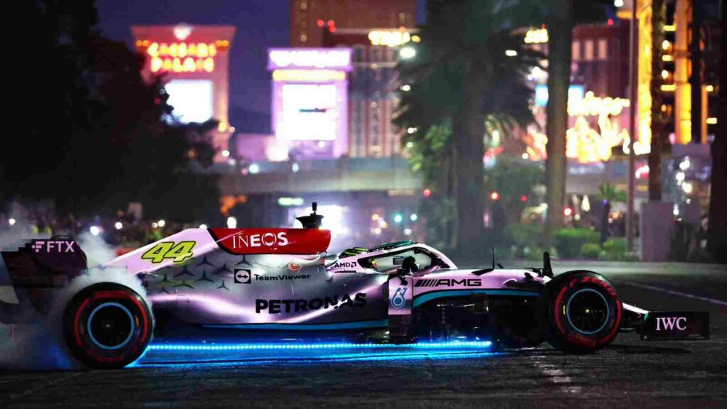 Lewis Hamilton in Las Vegas F1