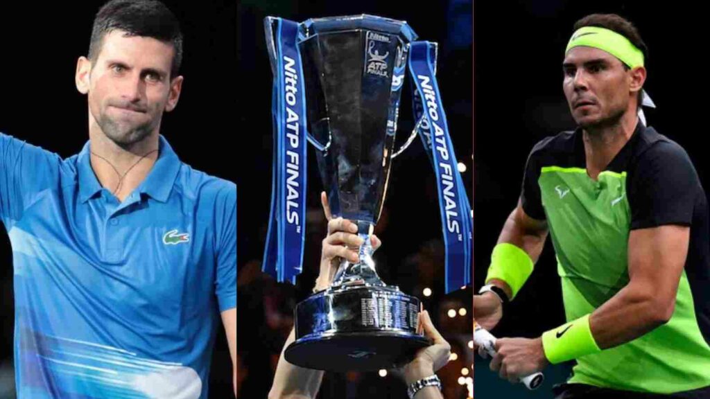 Novak Djokovic and Rafael Nadal at ATP Finals 2022