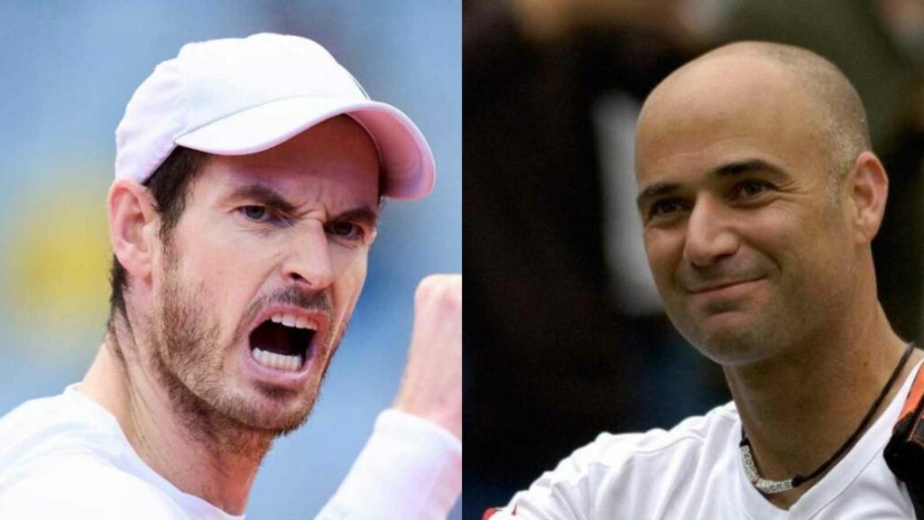 Andy Murray and Andre Agassi