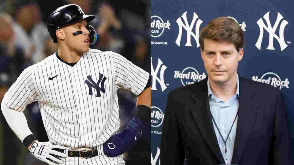 Aaron Judge and Hal Steinbrenner