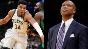 Giannis Antetokounmpo and Byron Scott