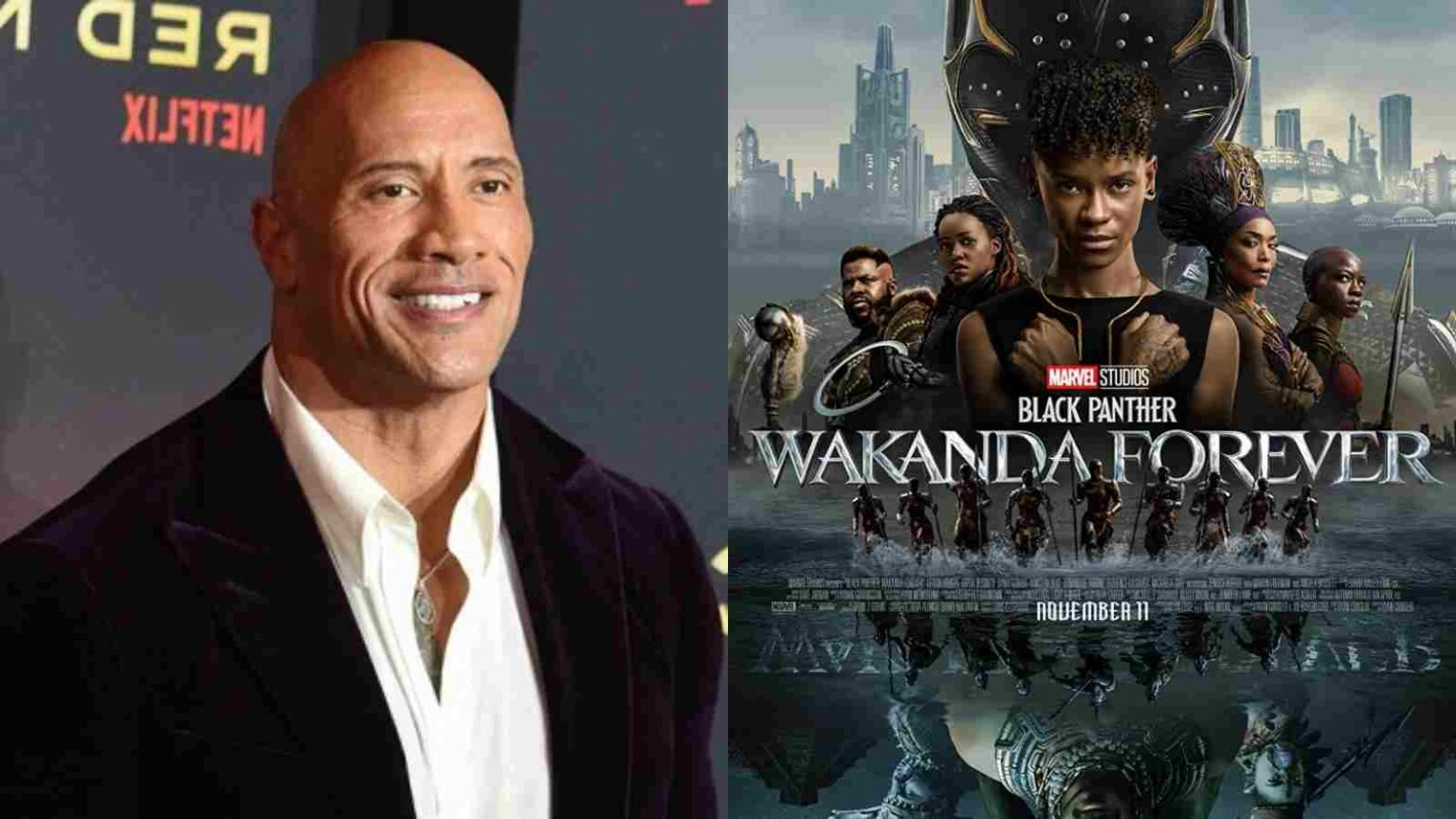 Dwayne Johnson Responds to Wakanda Forever Toppling Black Adam Off the