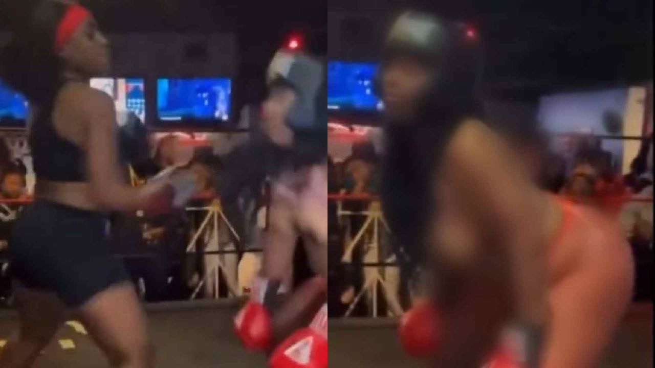 “Can I get tickets?” – Fight fans hilariously react to VIRAL video of woman twerking mid-fight only to get knocked out