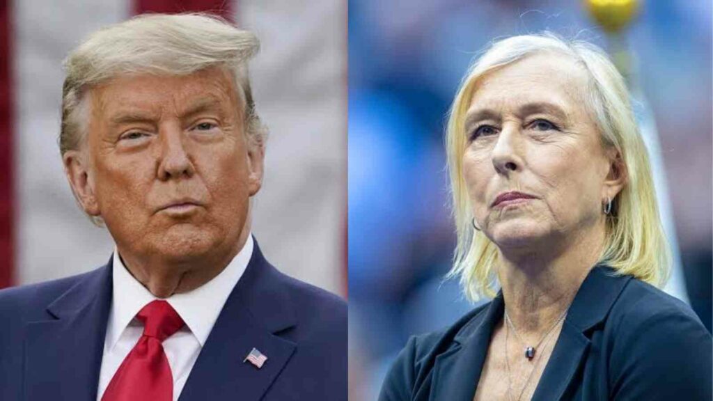 Donald Trump and Martina Navratilova - FirstSportz