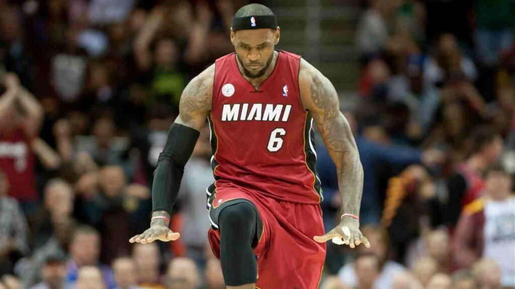 LeBron James with the Miami Heat