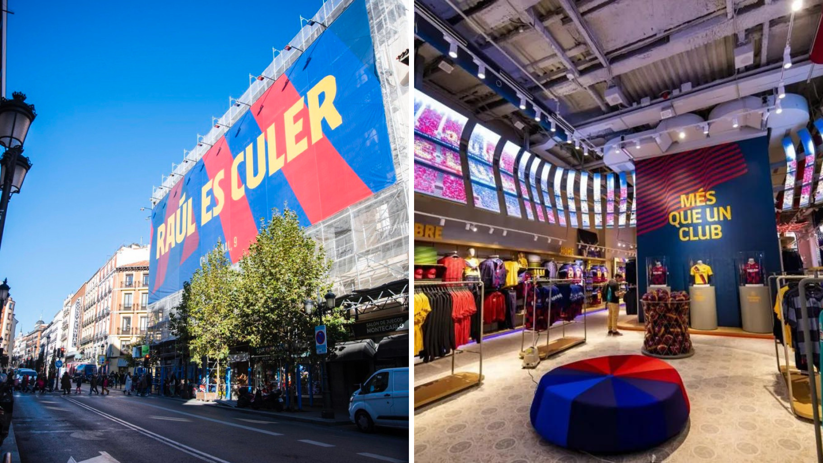 Barcelona opens a Store in Madrid just 50 meters from the official Real Madrid store with a unique catchphrase involving Roul