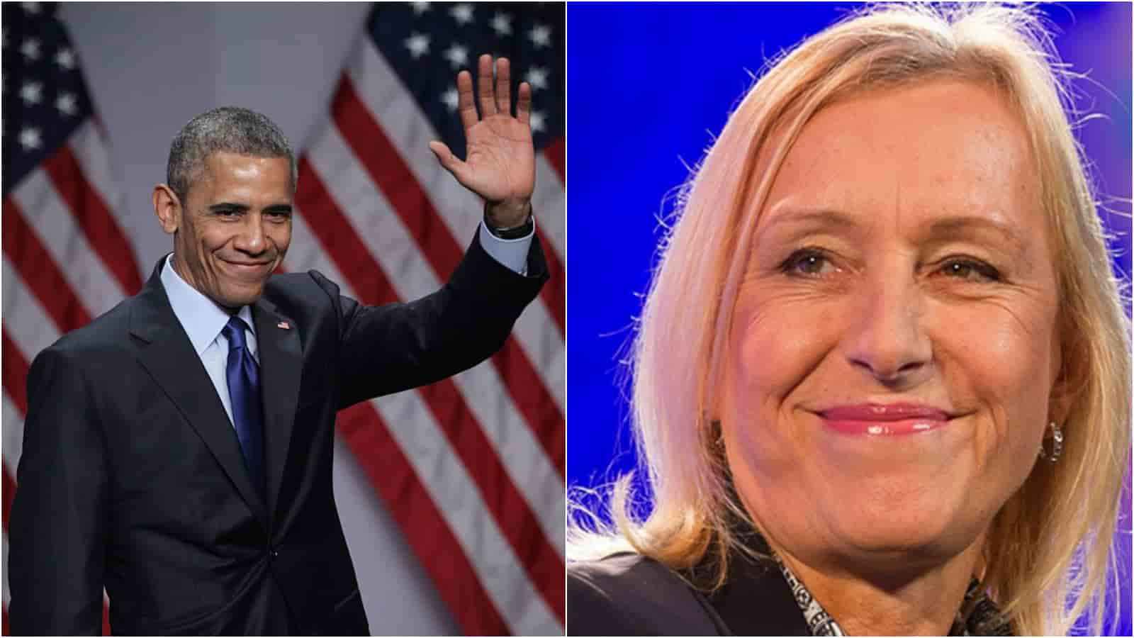 Martina Navratilova thanked Barack Obama for accepting Gay marriages when half of the USA was still against the community