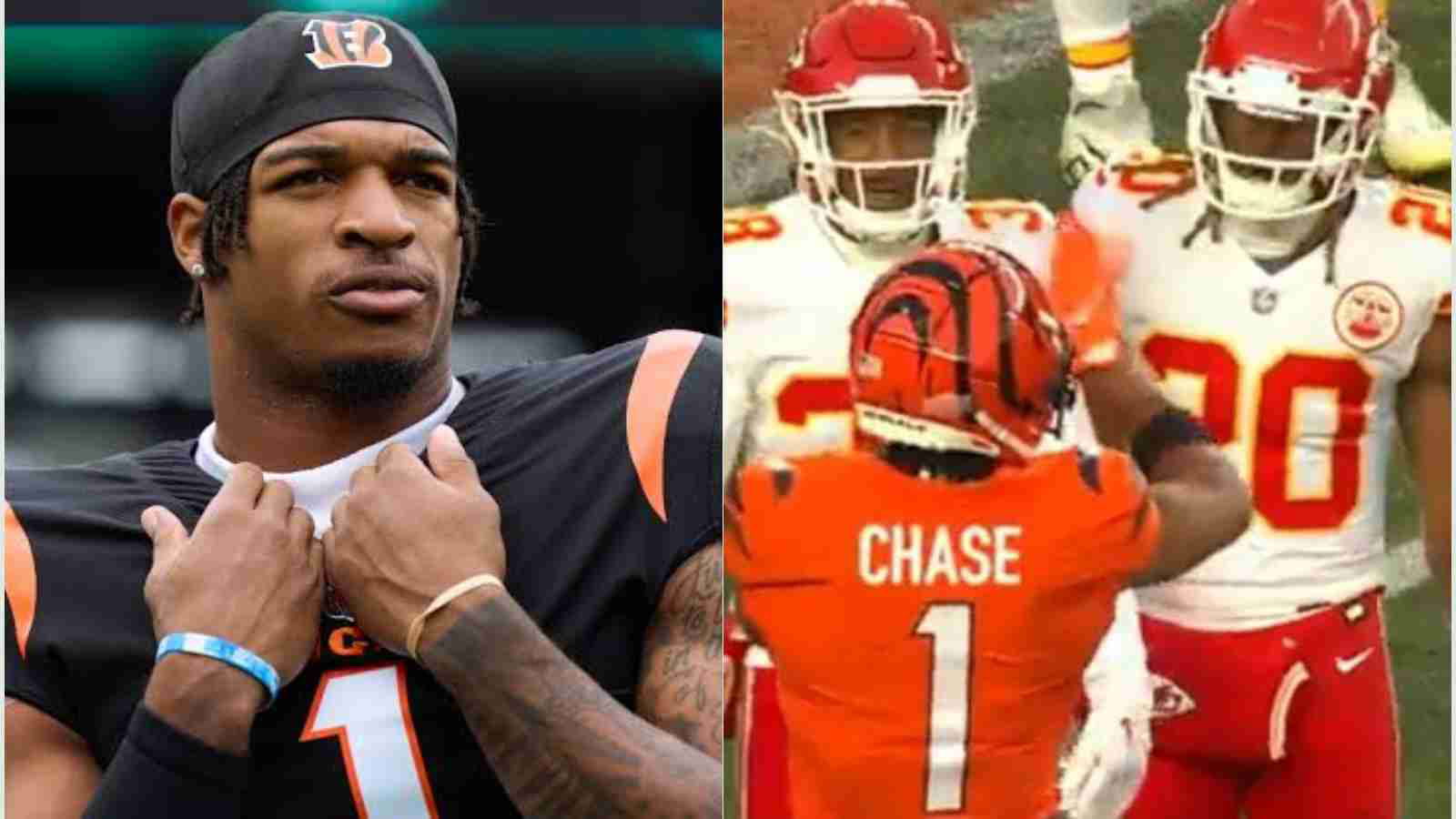WATCH: “Old school bada**” – Ja’Marr Chase breaks the internet with an iconic ‘running the money down’ celebration on his return against the Chiefs
