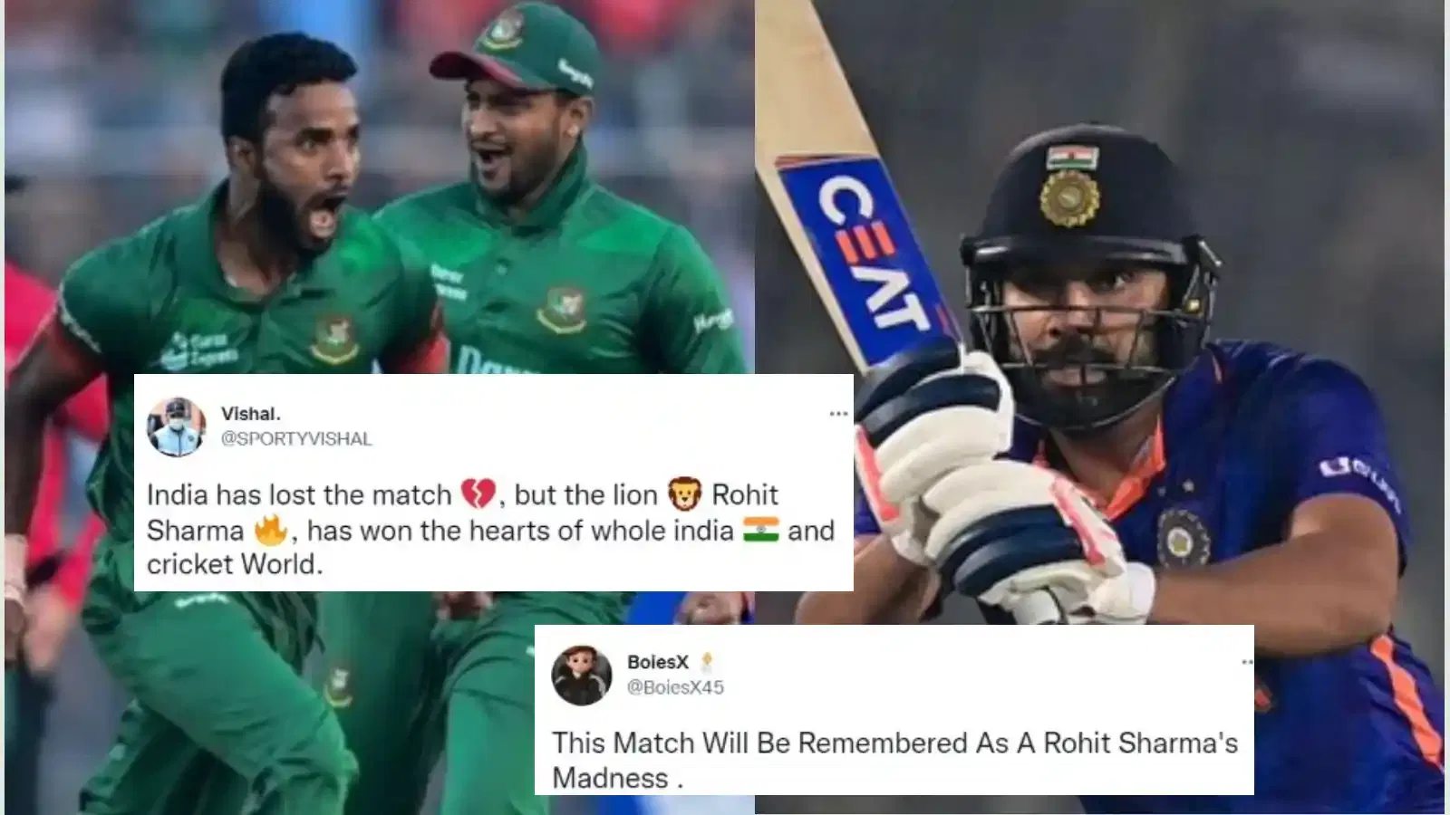 “Injured Hitman is more dangerous”- Twitter goes frenzied as Bangladesh survive a Rohit Sharma scare to secure ODI series