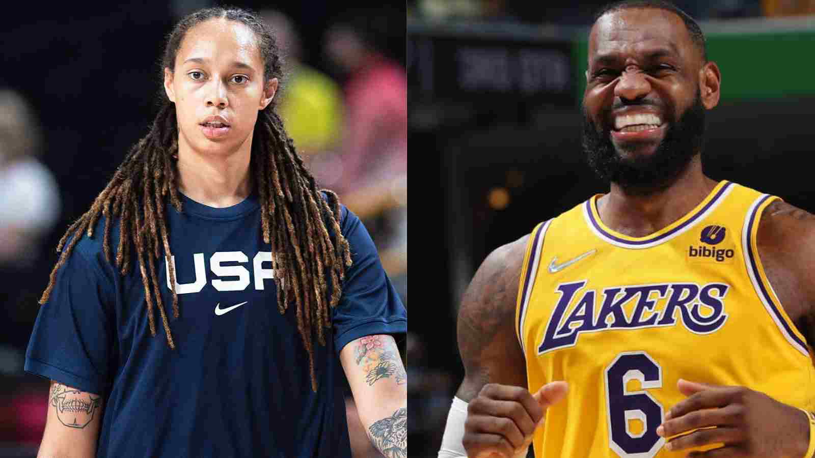 “I think it’s a great day for us as Americans” Brittney Griner gets showered with affection by LeBron James on her return