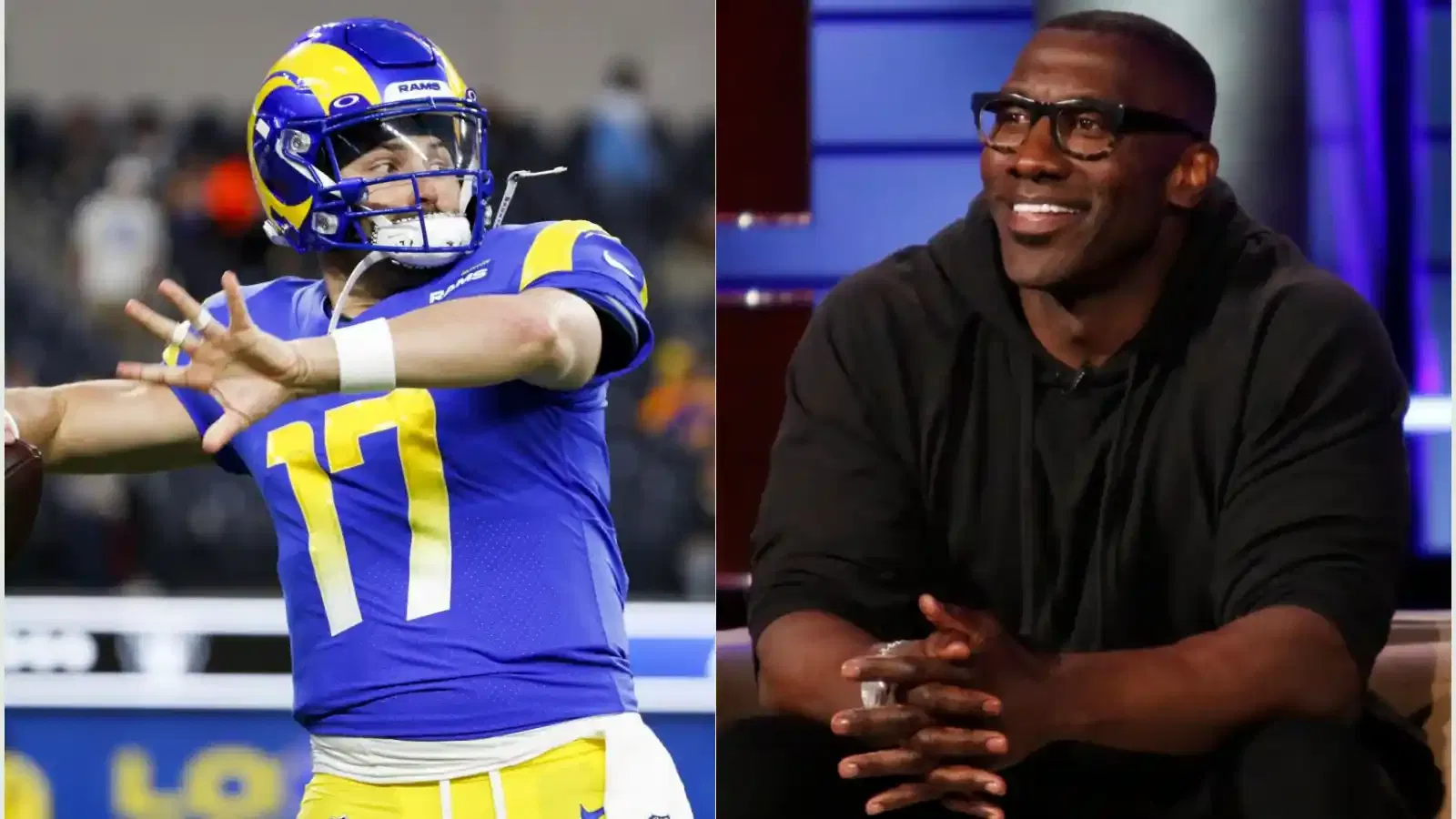 “The QB that no one wanted,” Shannon Sharpe HAILS the rise of Baker Mayfield on debut for the Rams, subtly gives him an ‘A’ for his outing against the Raiders